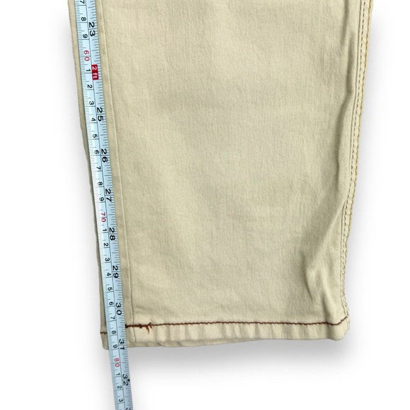 Fashion 20 Love Women’s Jeans Sz 20 Stretch Wide Leg Relaxed Fit Beige Denim NWT - Picture 7 of 15